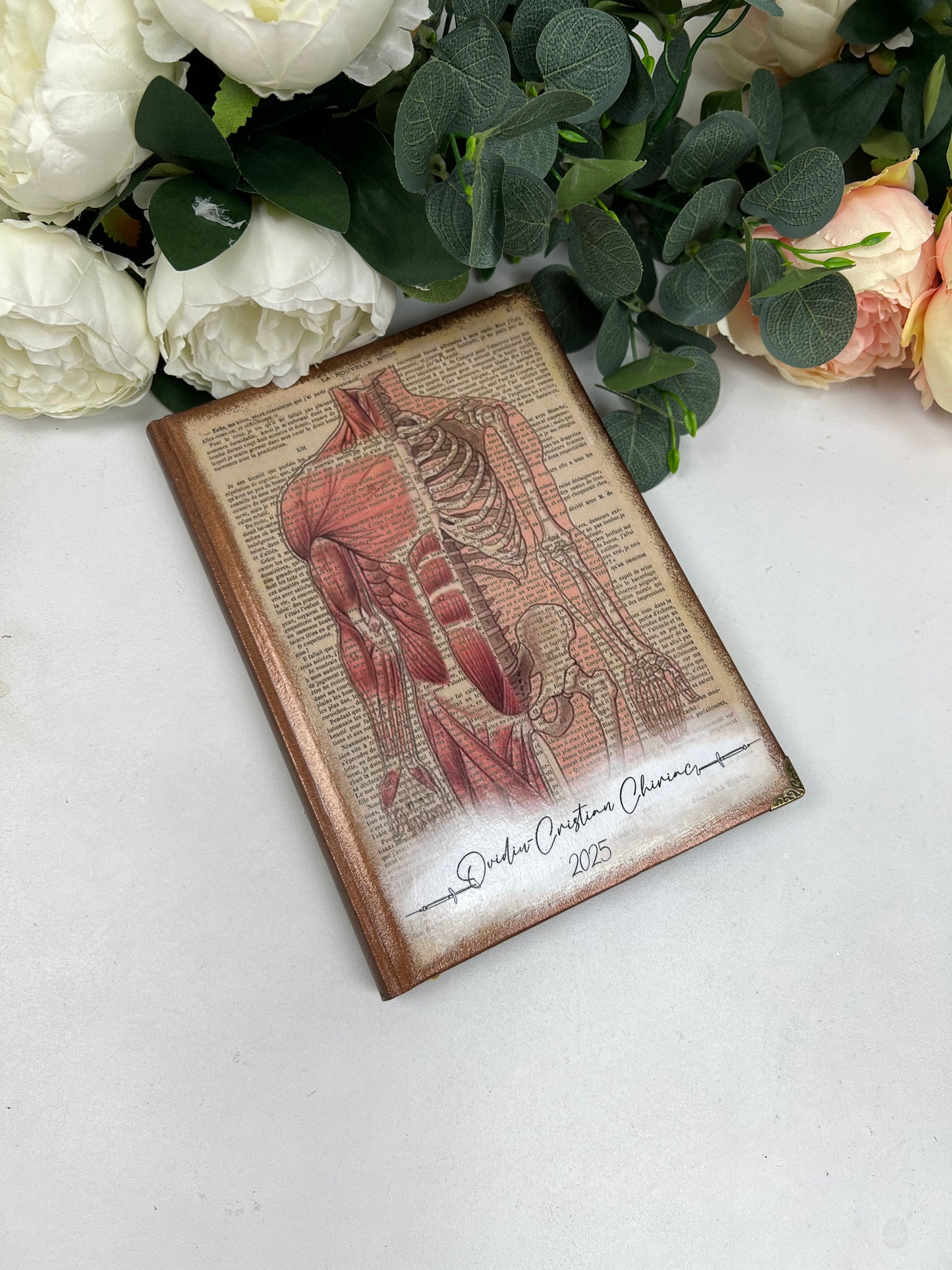 Agenda Personalizată Handmade Stil Vintage pentru Doctori RoHandWork