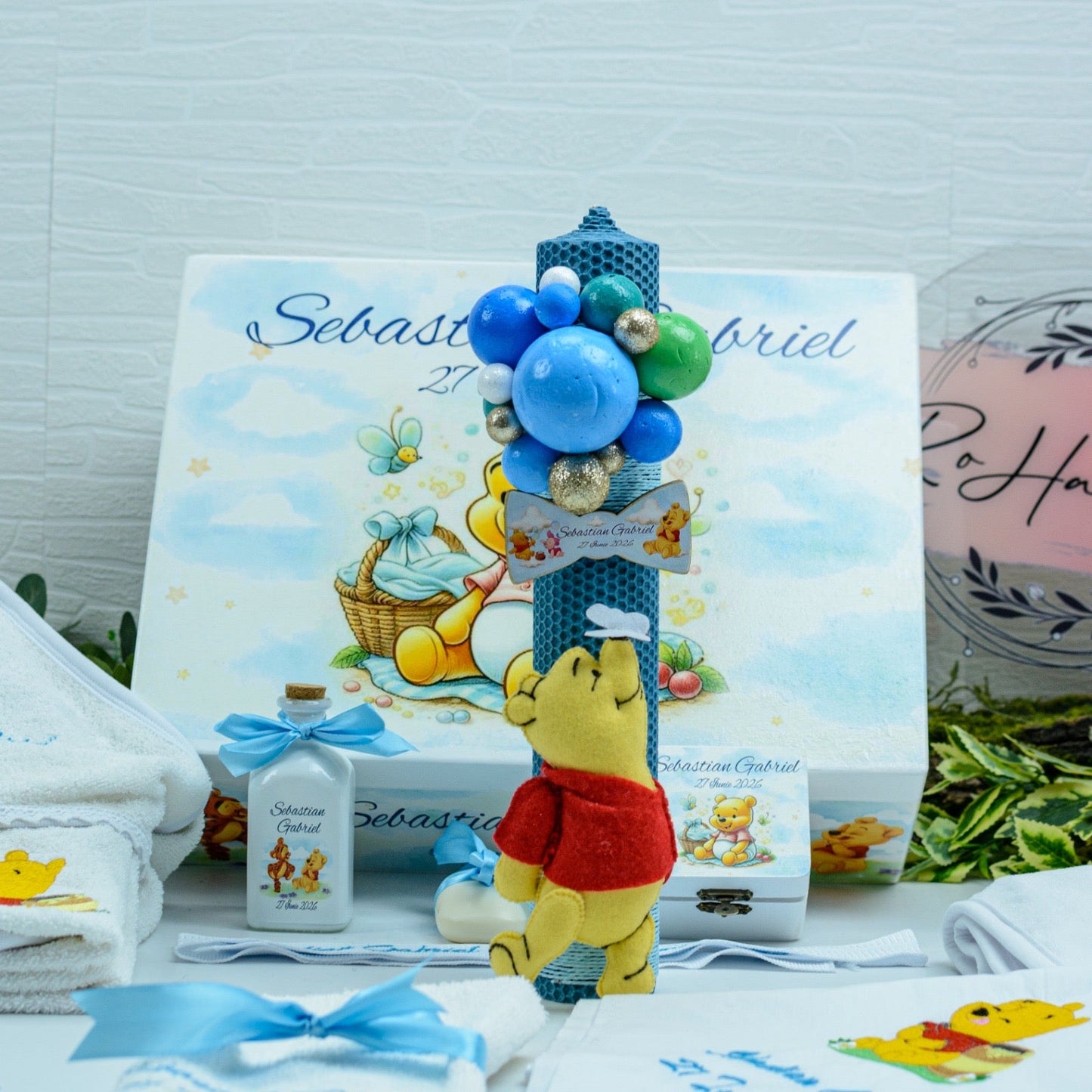 Set trusou botez bebe Baby Winnie RoHandWork