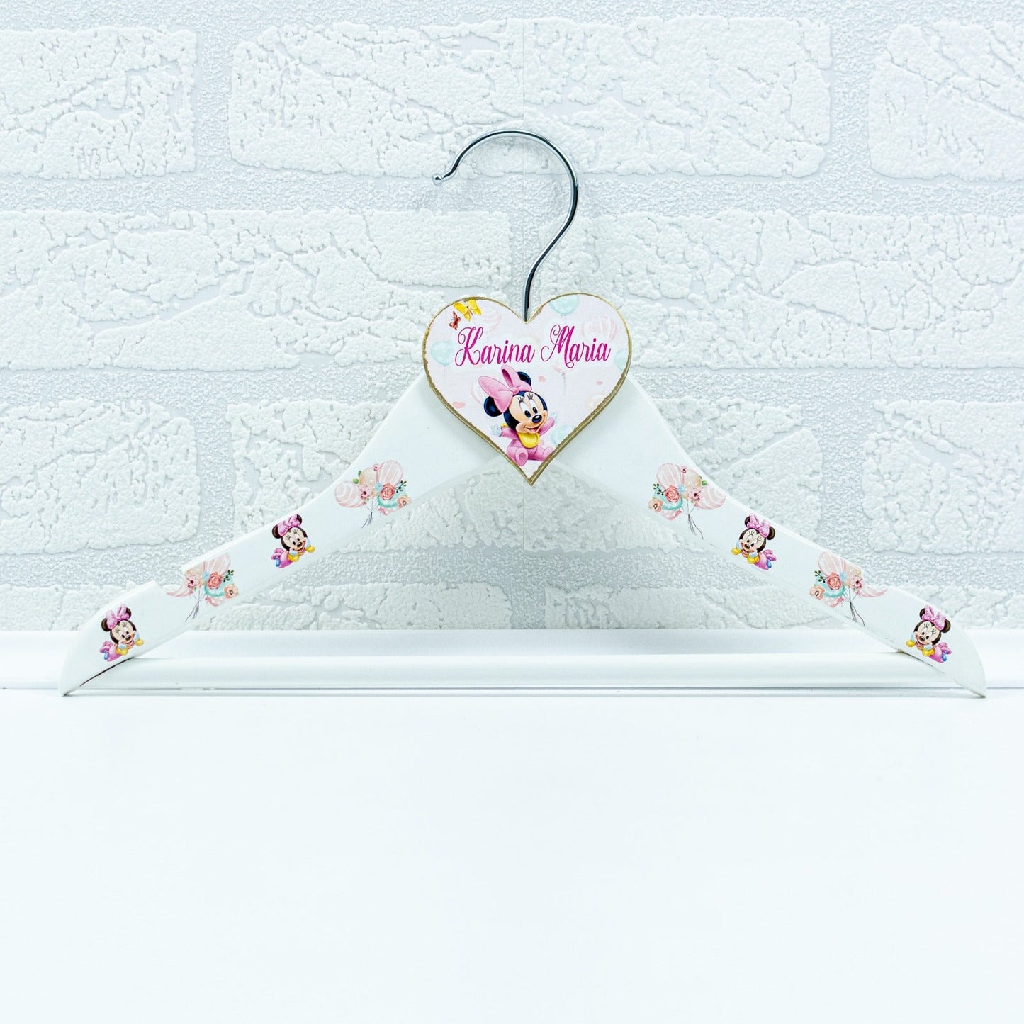 Umeras copil botez personalizat Minnie RoHandWork