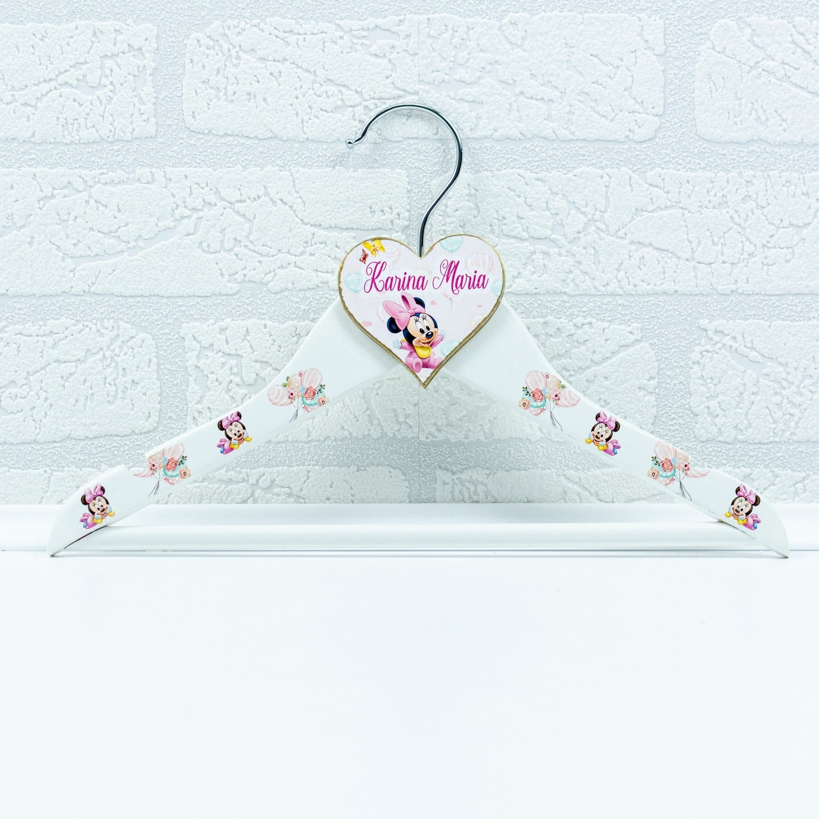 Umeras copil botez personalizat Minnie RoHandWork