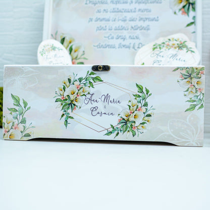 Cutie Amintiri personalizata medie pentru Nunta Cale RoHandWork