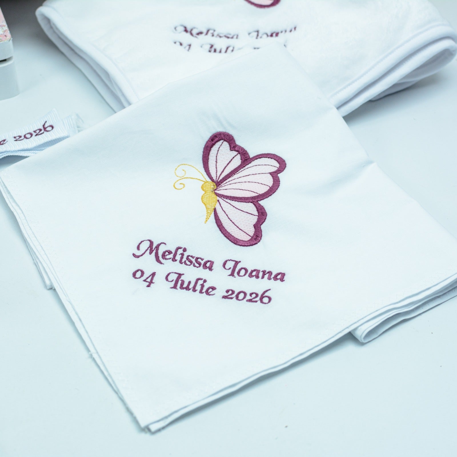 Set trusou botez Fluturi RoHandWork