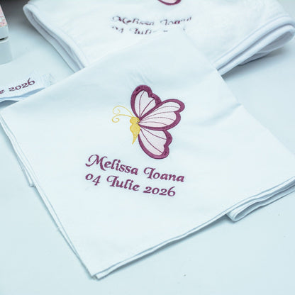 Set trusou botez Fluturi RoHandWork