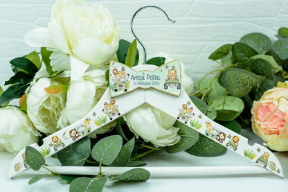 Umeras copil botez personalizat animăluțe în mașină RoHandWork