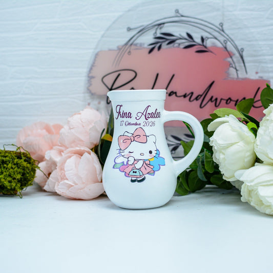 Carafa botez - Canta de botez Hello Kitty RoHandWork