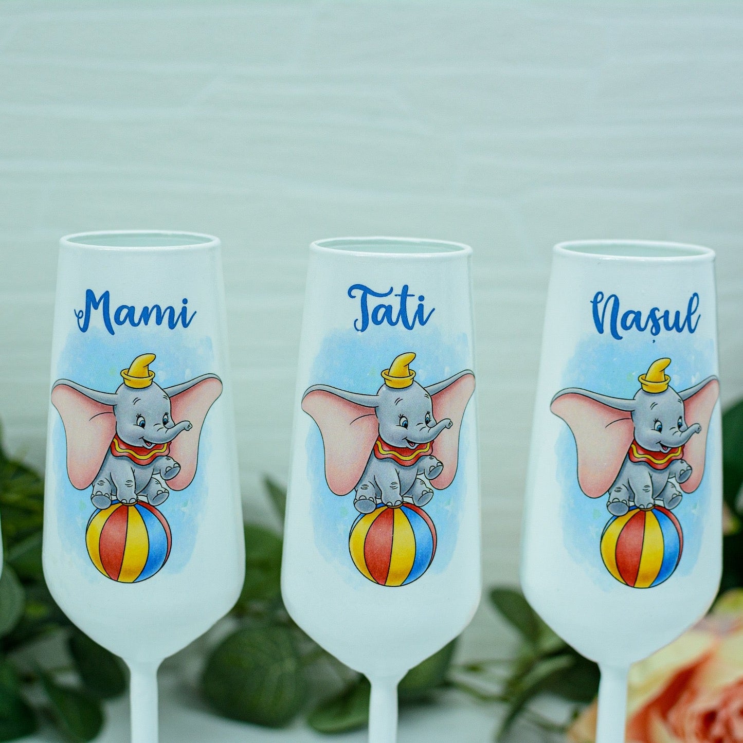 Pahare botez Elefantel Dumbo 2 RoHandWork