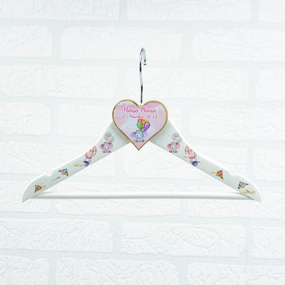 Umeras copil botez personalizat Elefantel roz RoHandWork