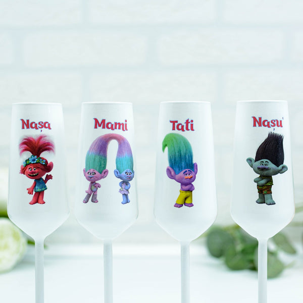 Pahare botez Trolls RoHandWork