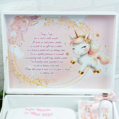 Set trusou botez Unicorn delicat RoHandWork