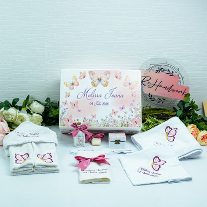 Set trusou botez Fluturi RoHandWork