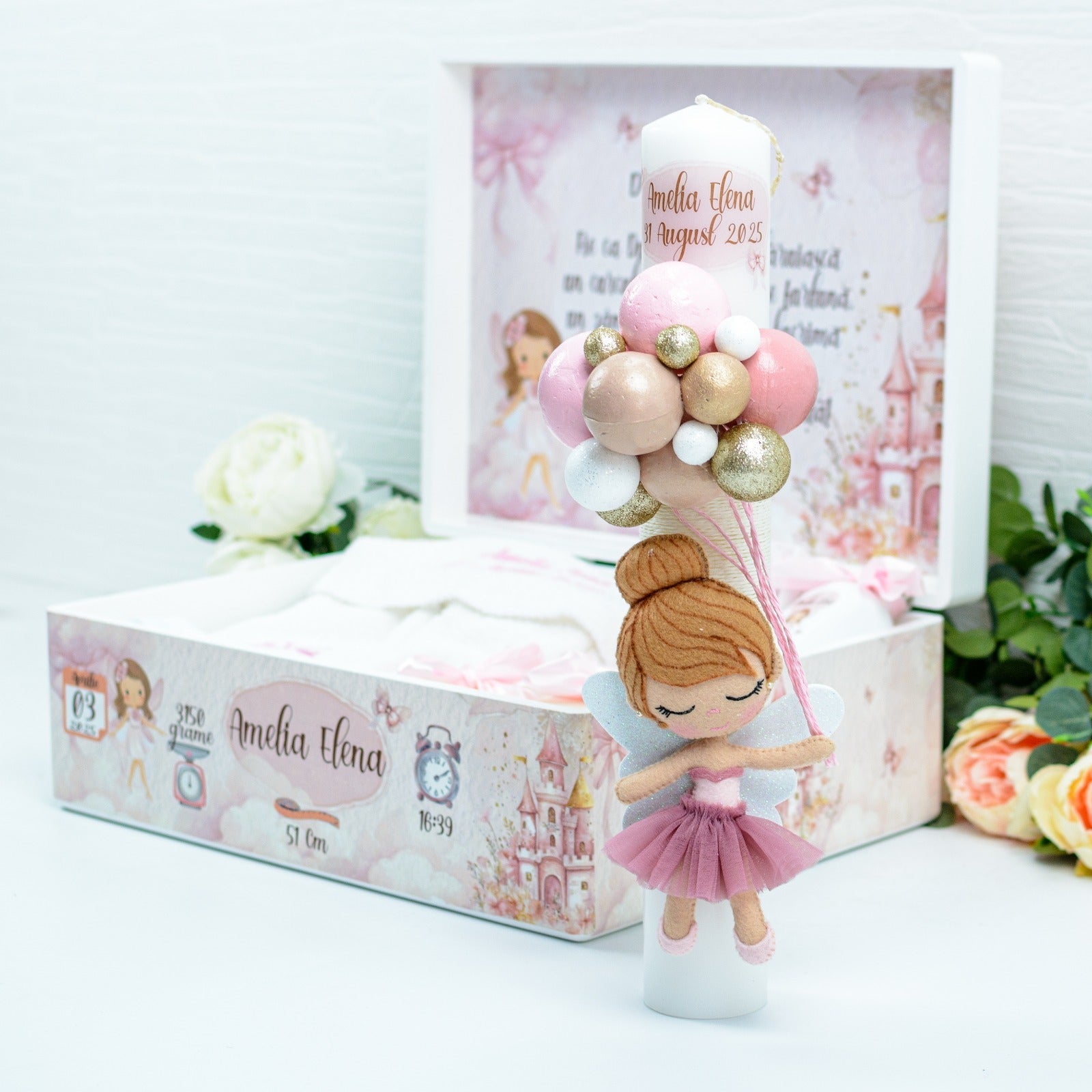 Set trusou botez Zâna la castel RoHandWork