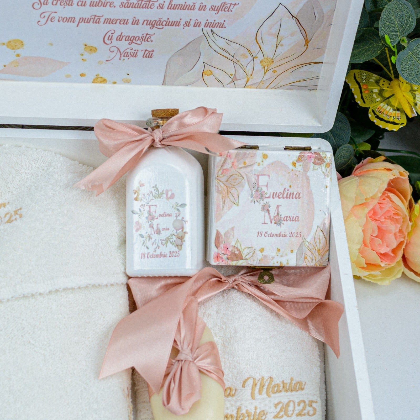 Set trusou botez Delicat Fetiță RoHandWork