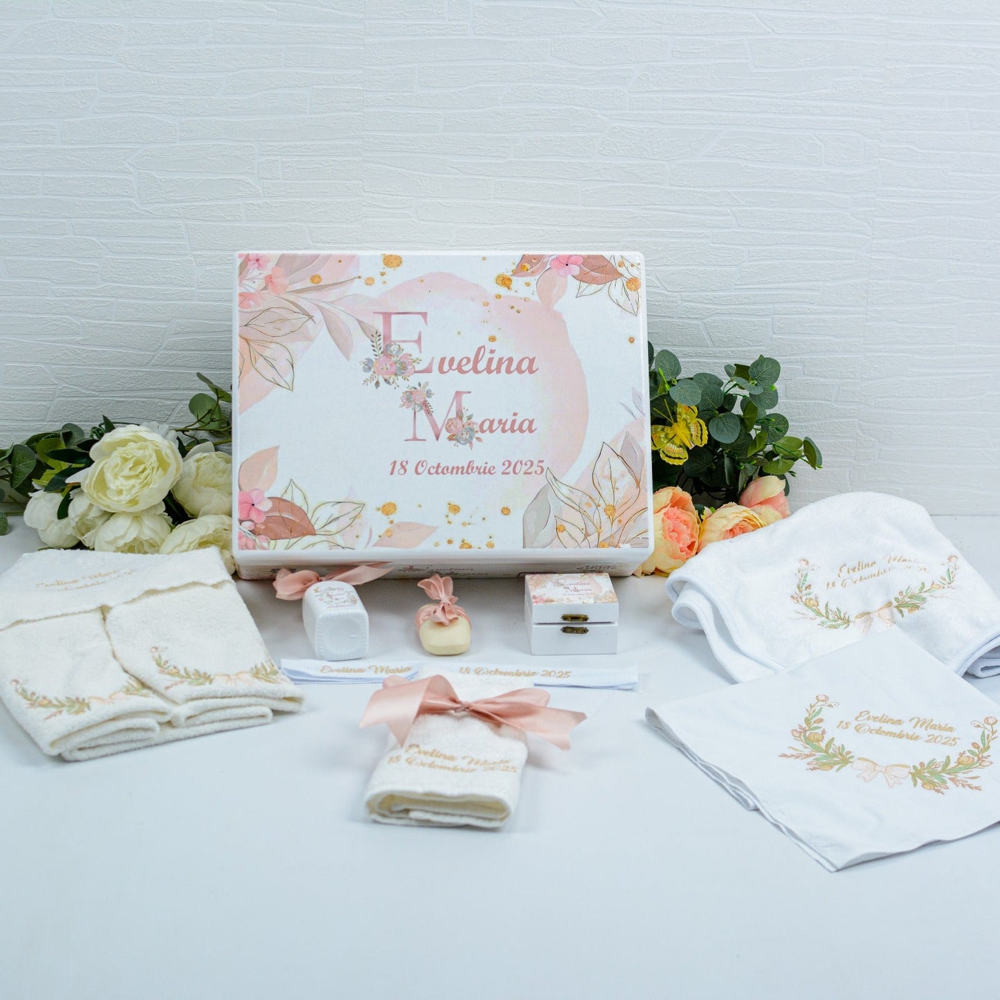 Set trusou botez Delicat Fetiță RoHandWork