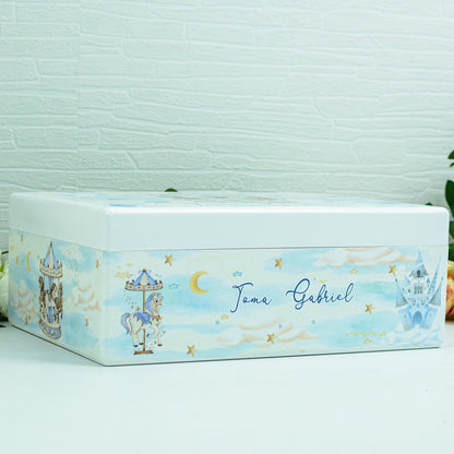 Cutie de amintiri botez Carusel RoHandWork