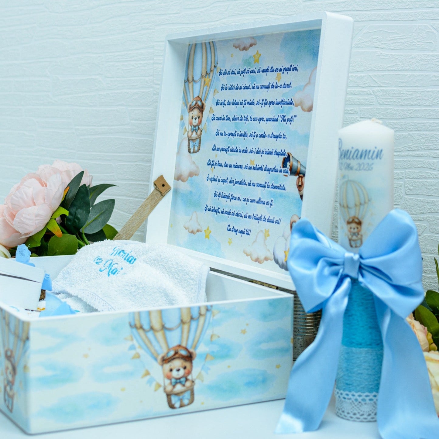 Set trusou botez Ursul Aviator RoHandWork