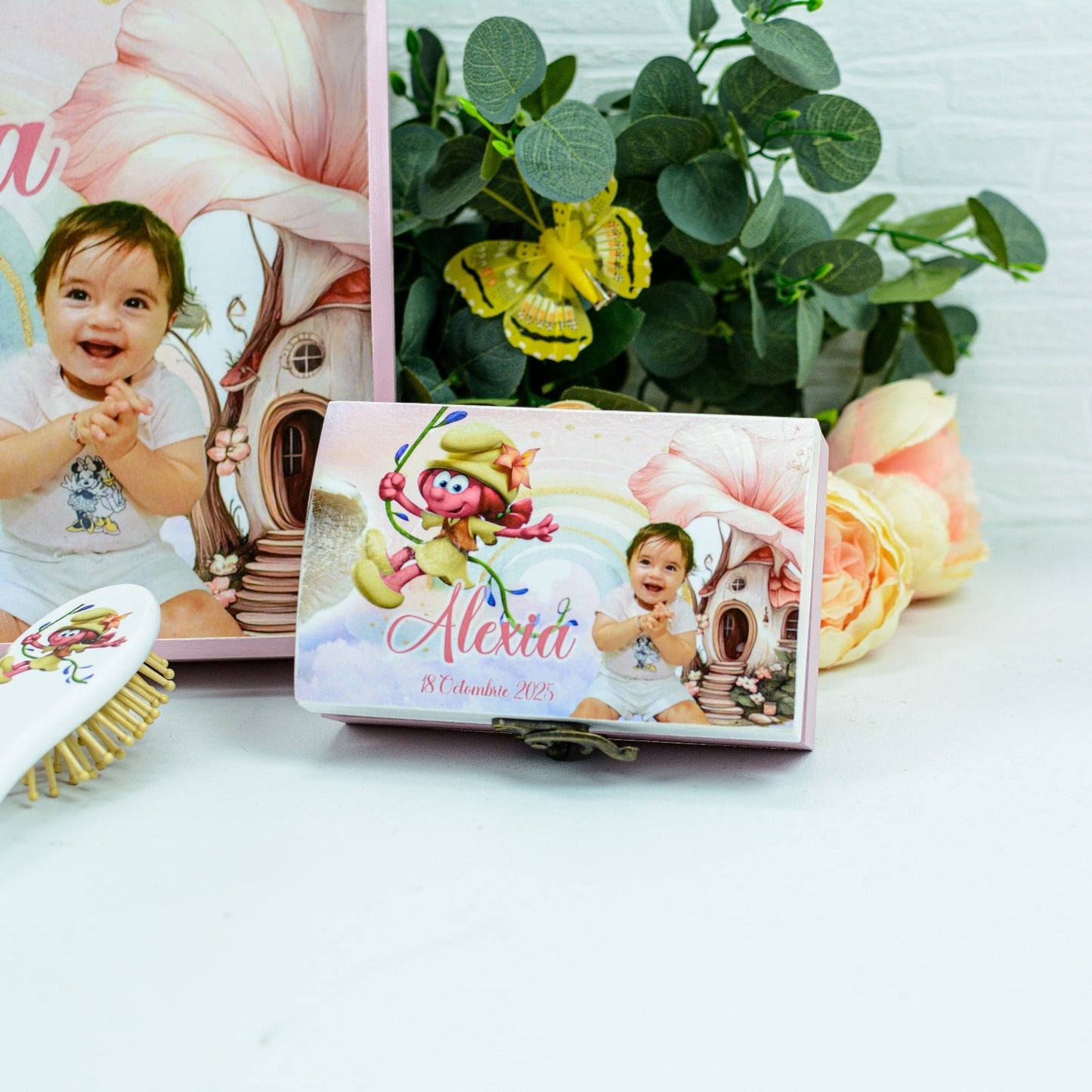 Set mot Strumfita simpatică   - set tava taiere mot personalizat RoHandWork