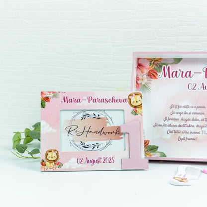 Set mot Leuț cu fundiță   - set tava taiere mot personalizat