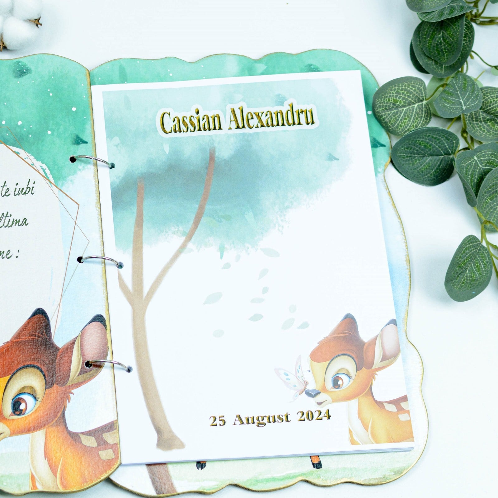 Guestbook Personalizat pentru botez RoHandWork