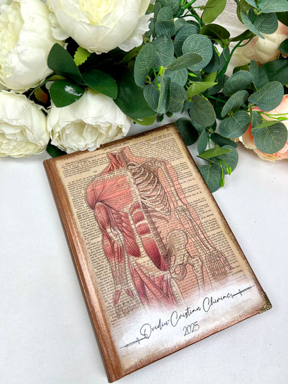 Agenda Personalizată Handmade Stil Vintage pentru Doctori RoHandWork