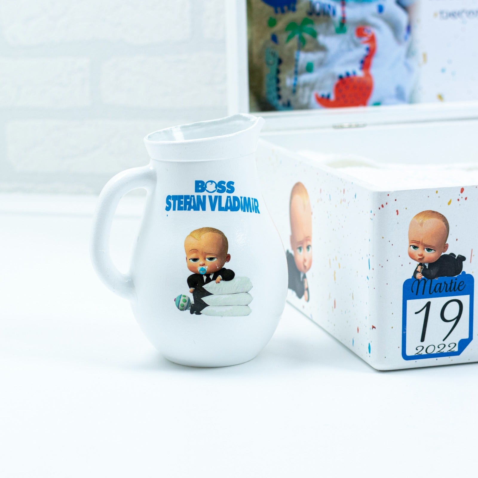 Carafa botez - Canta de botez Baby Boss RoHandWork