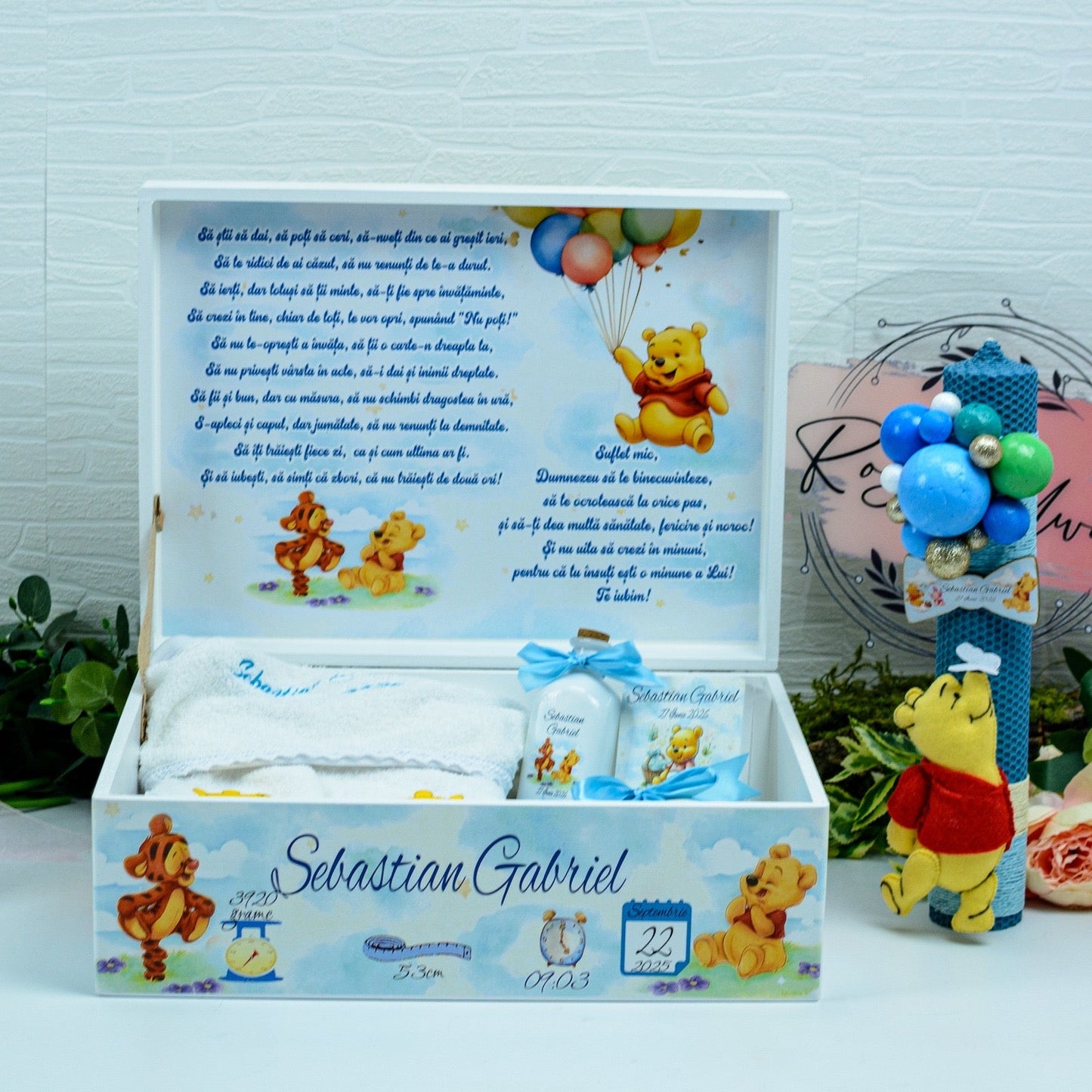 Set trusou botez bebe Baby Winnie RoHandWork