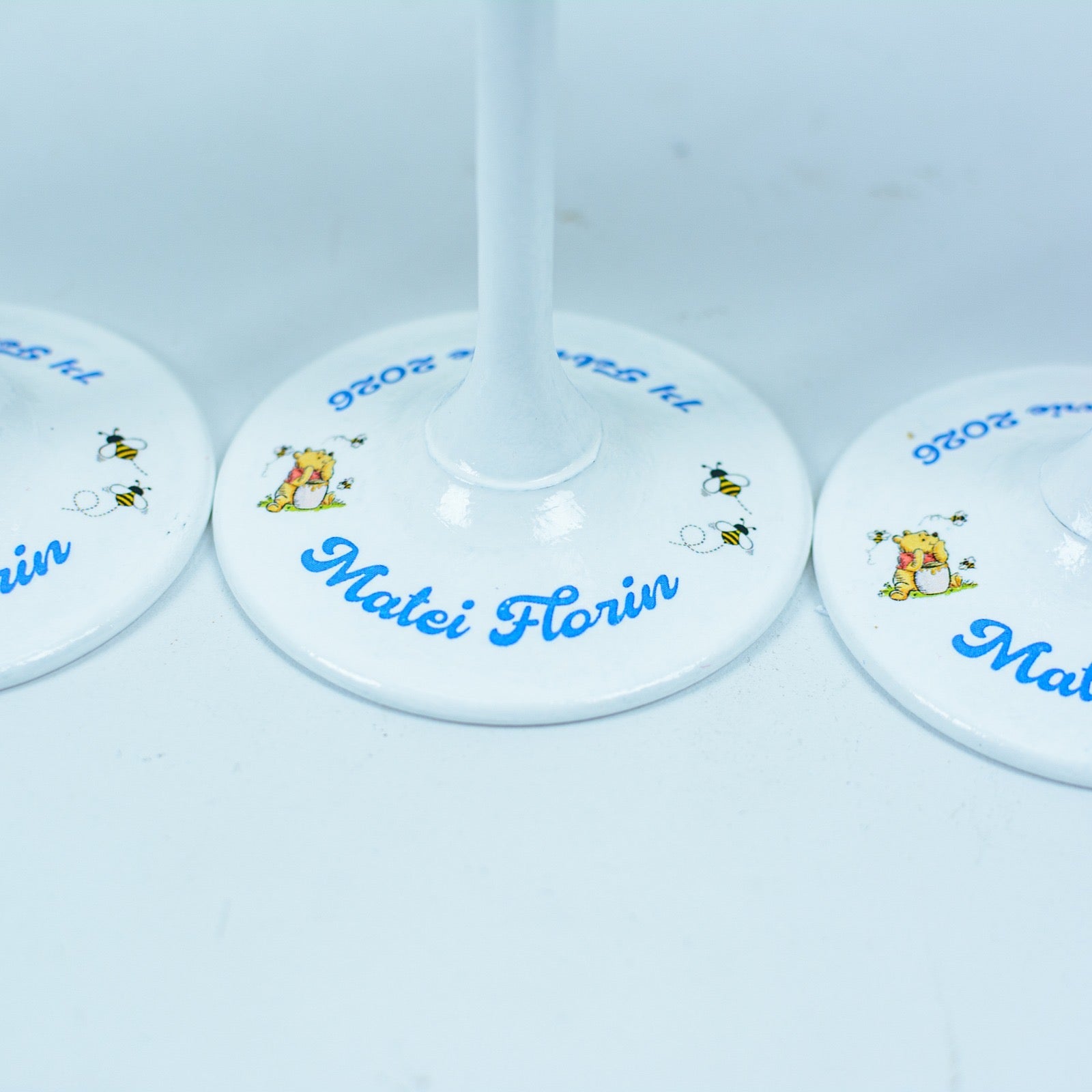 Pahare personalizate botez Winnie 3 RoHandWork