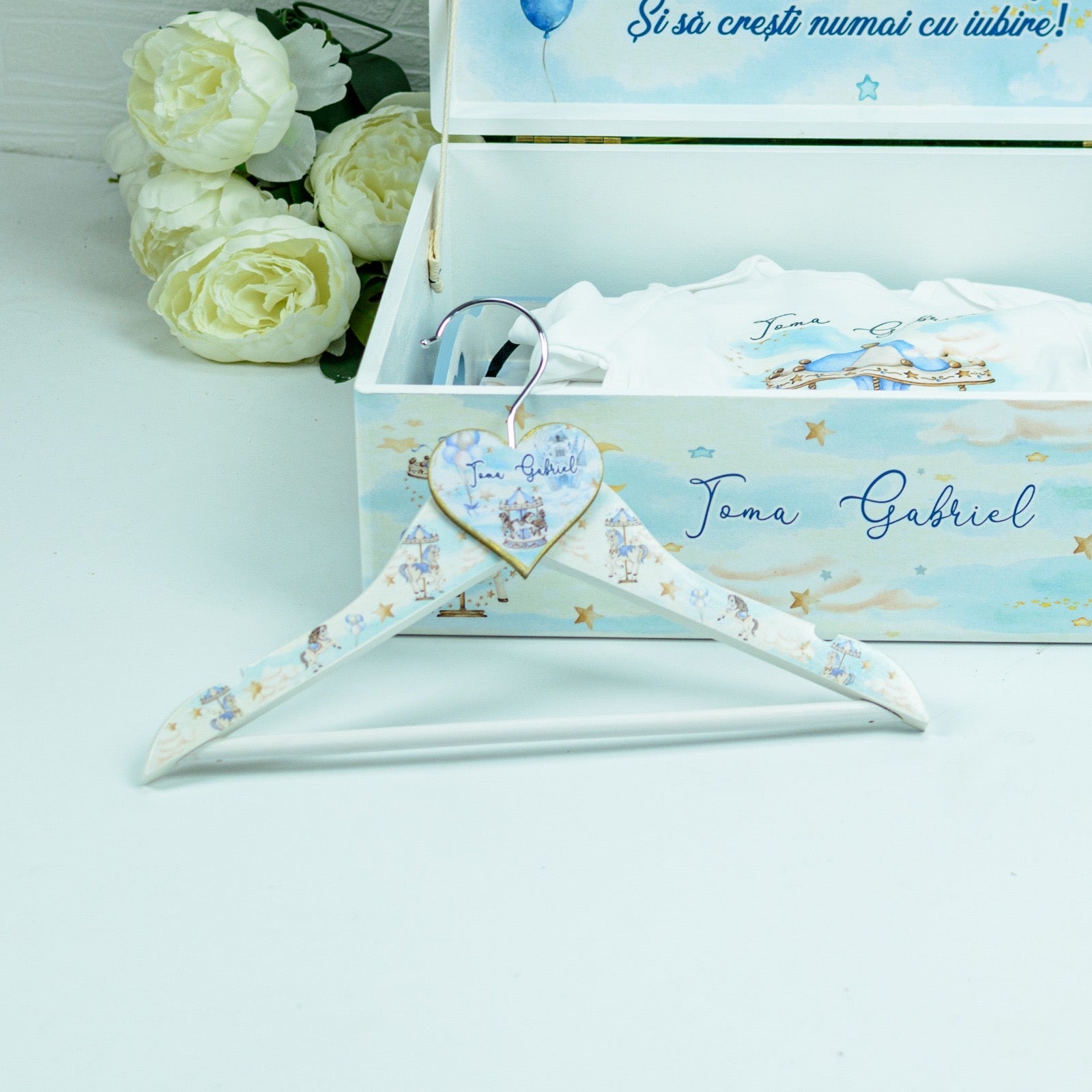 Umeras copil botez personalizat Carusel RoHandWork