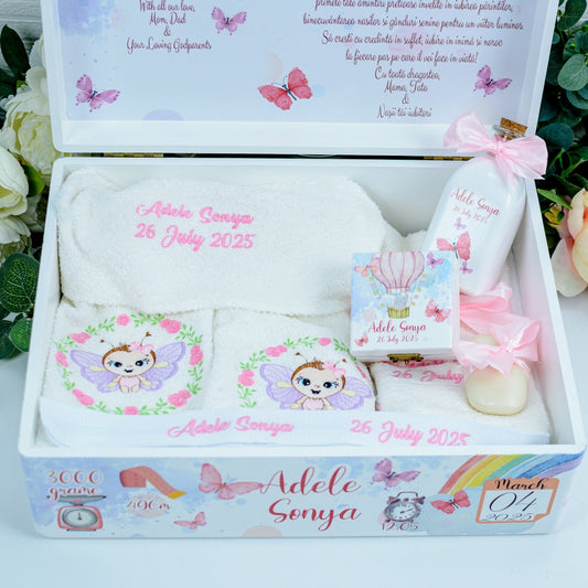 Set trusou botez Fluture RoHandWork