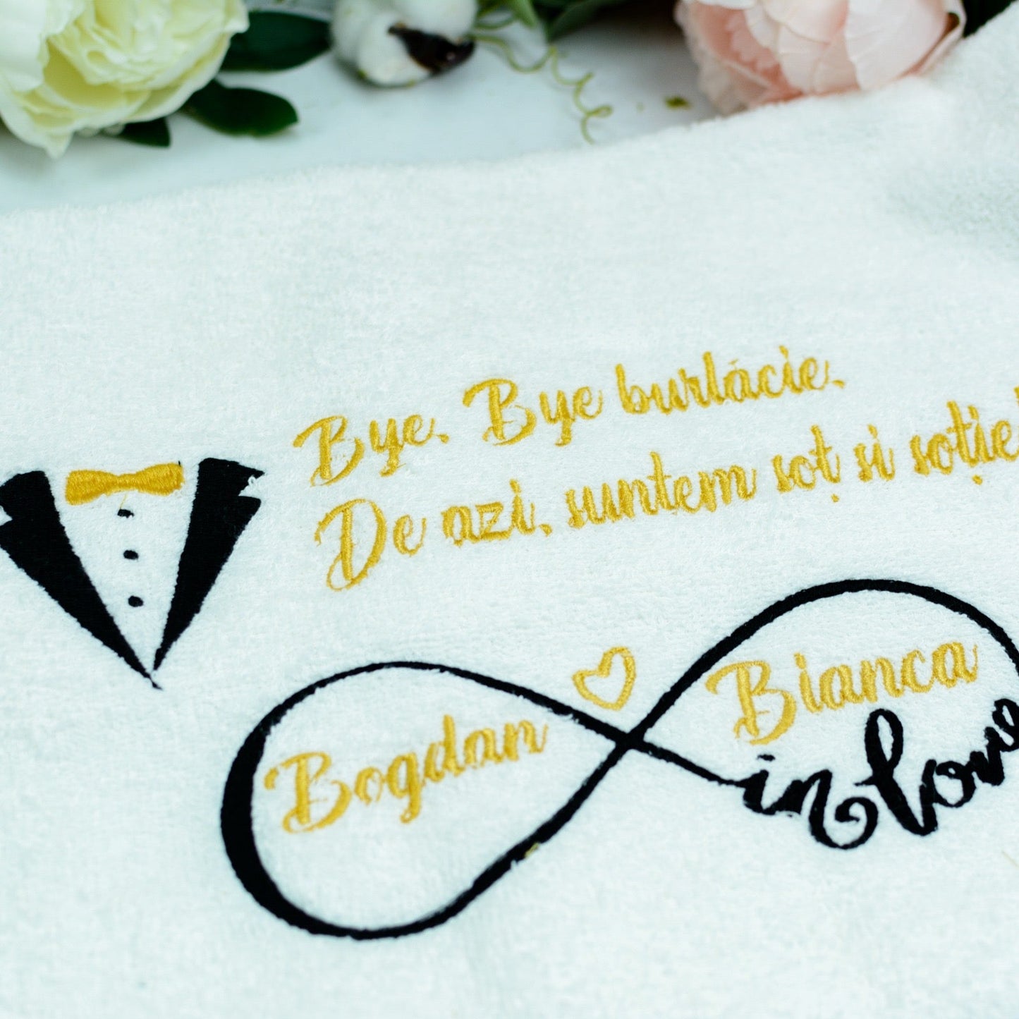 Prosop Mire si mireasă semn infinit RoHandWork