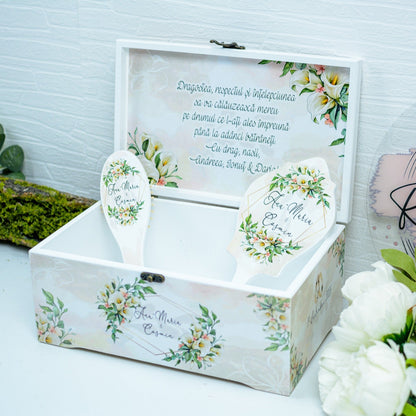 Cutie Amintiri personalizata medie pentru Nunta Cale RoHandWork