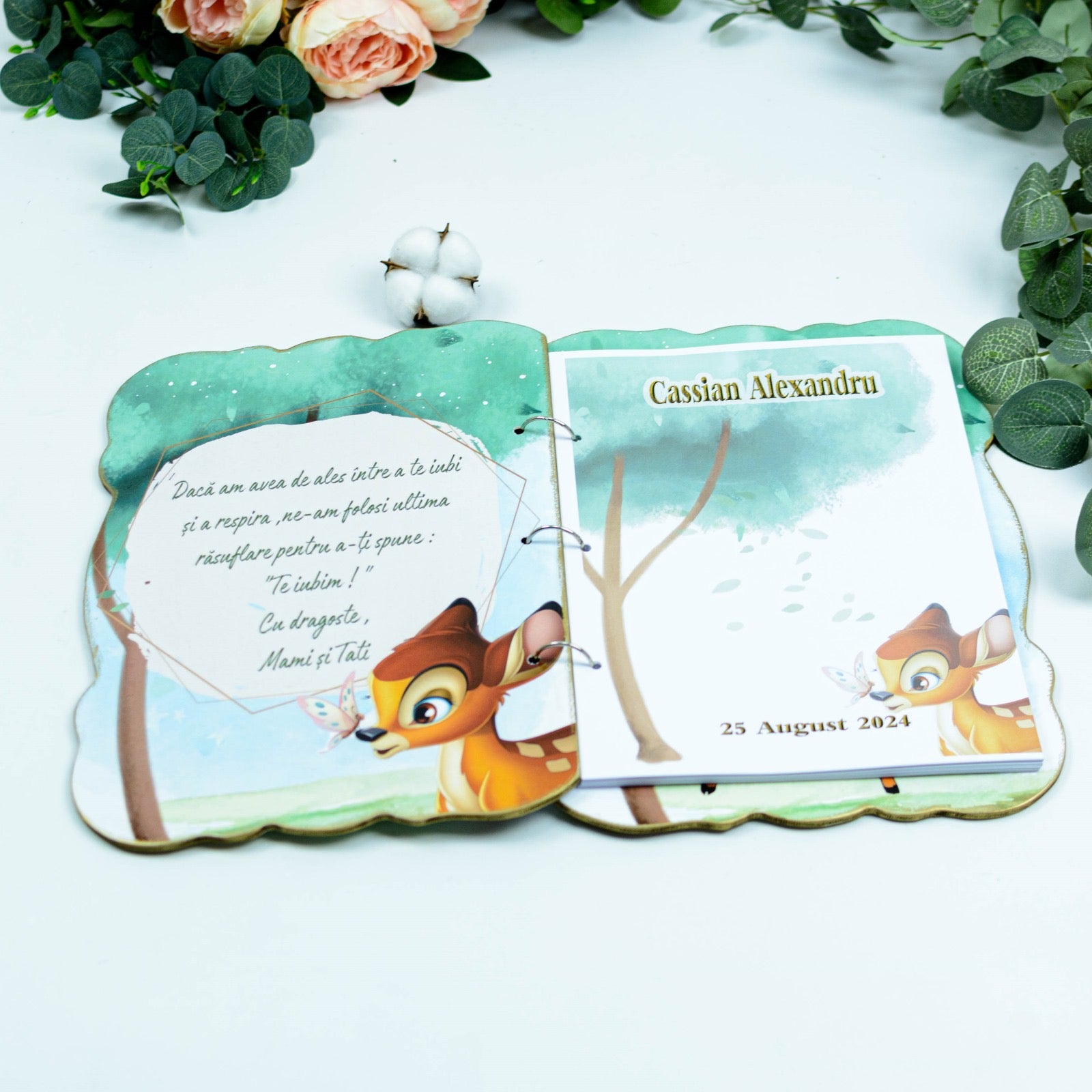 Guestbook Personalizat pentru botez RoHandWork