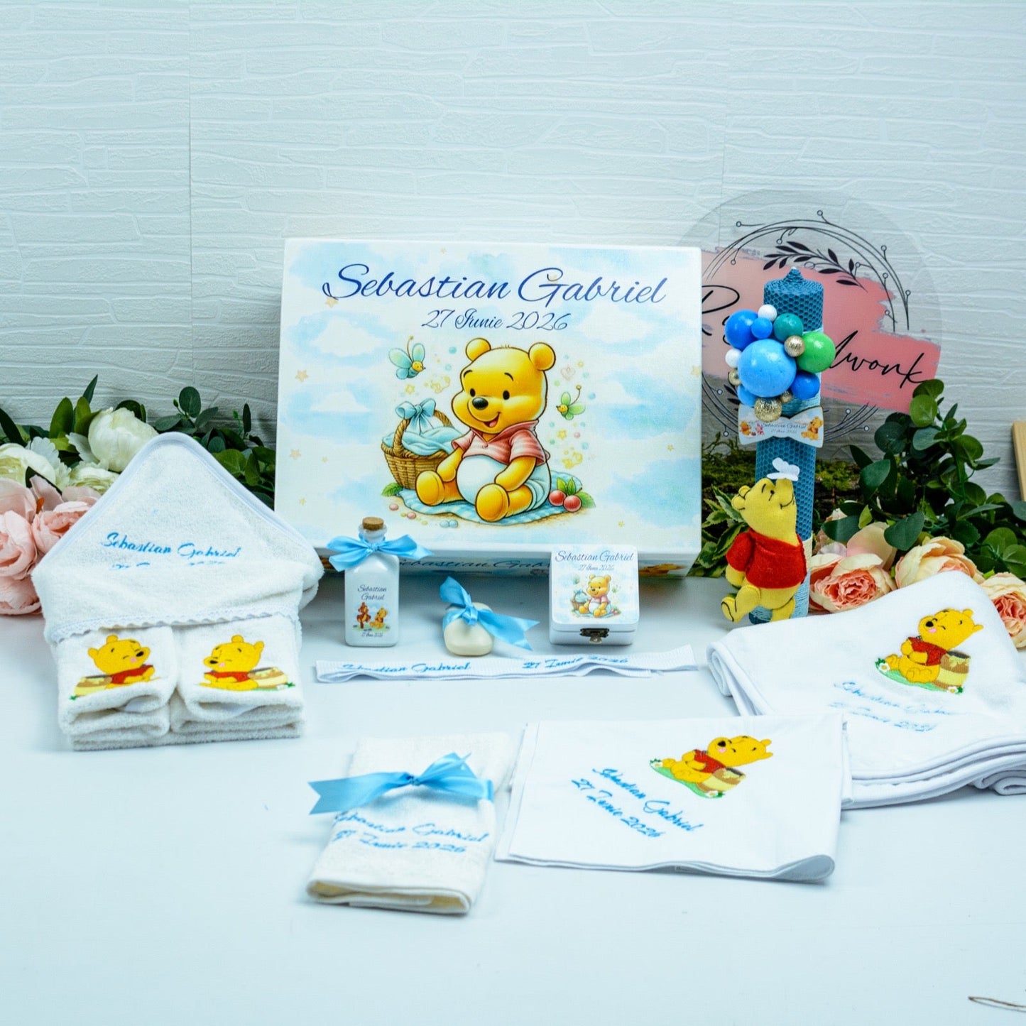 Set trusou botez bebe Baby Winnie RoHandWork