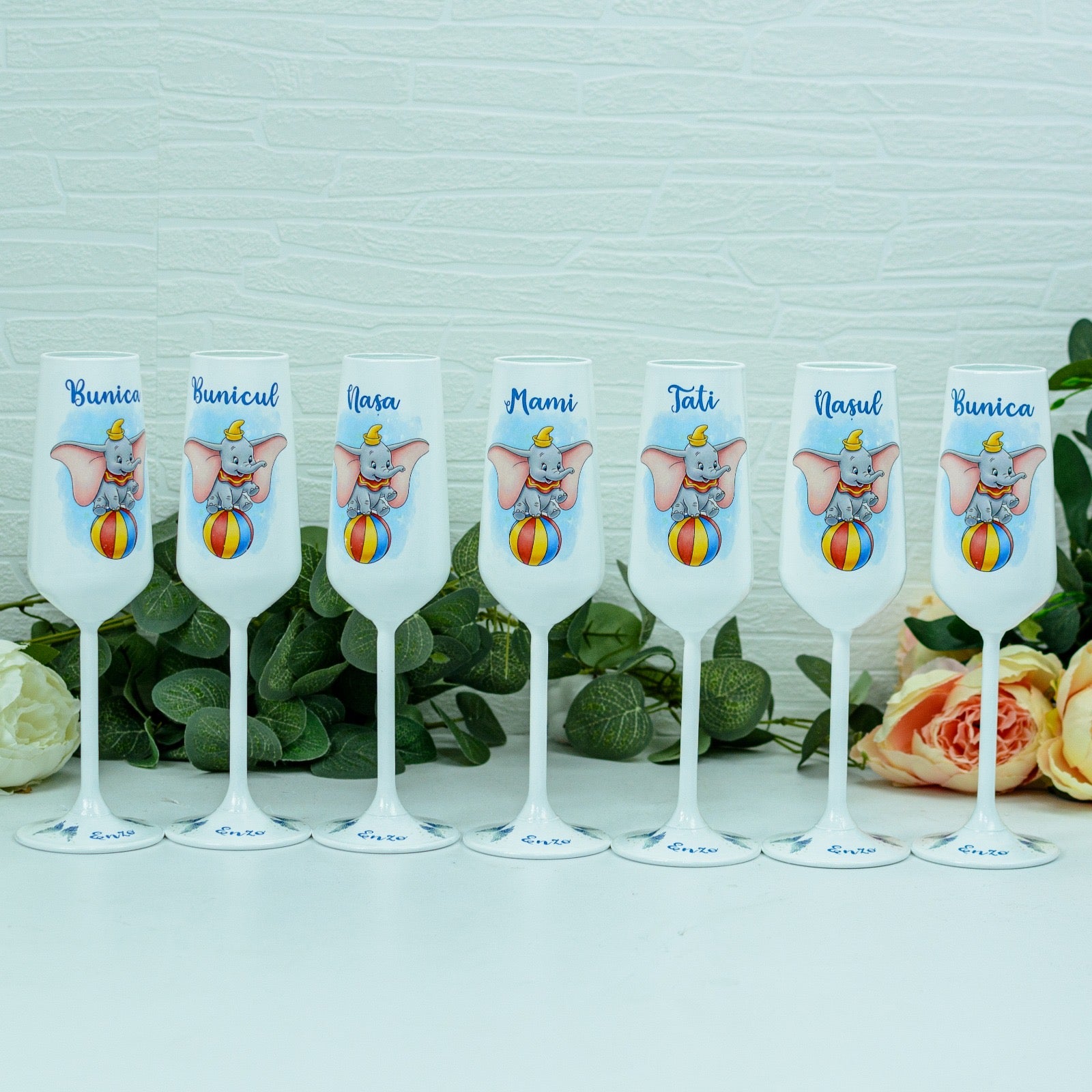 Pahare botez Elefantel Dumbo 2 RoHandWork