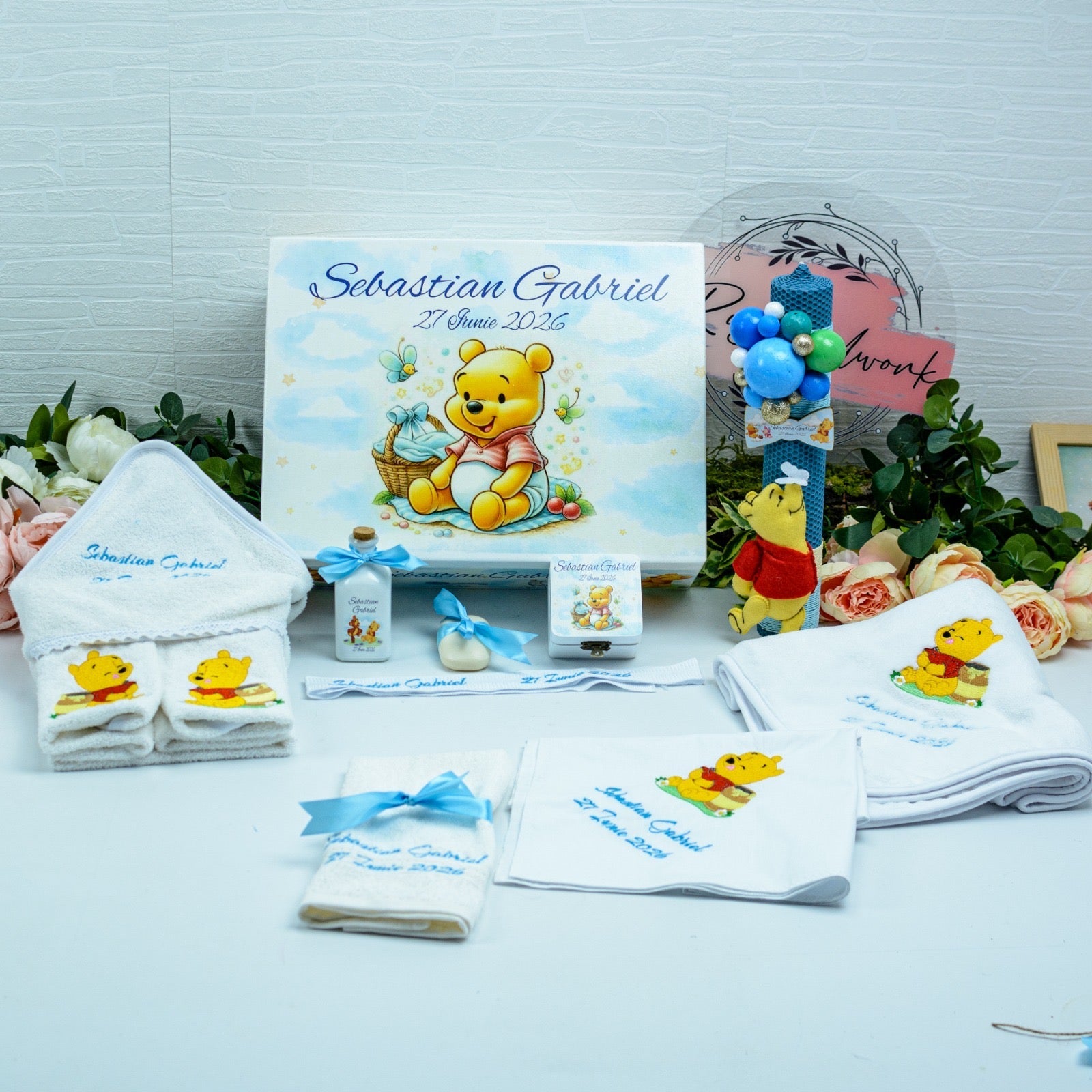 Set trusou botez bebe Baby Winnie RoHandWork