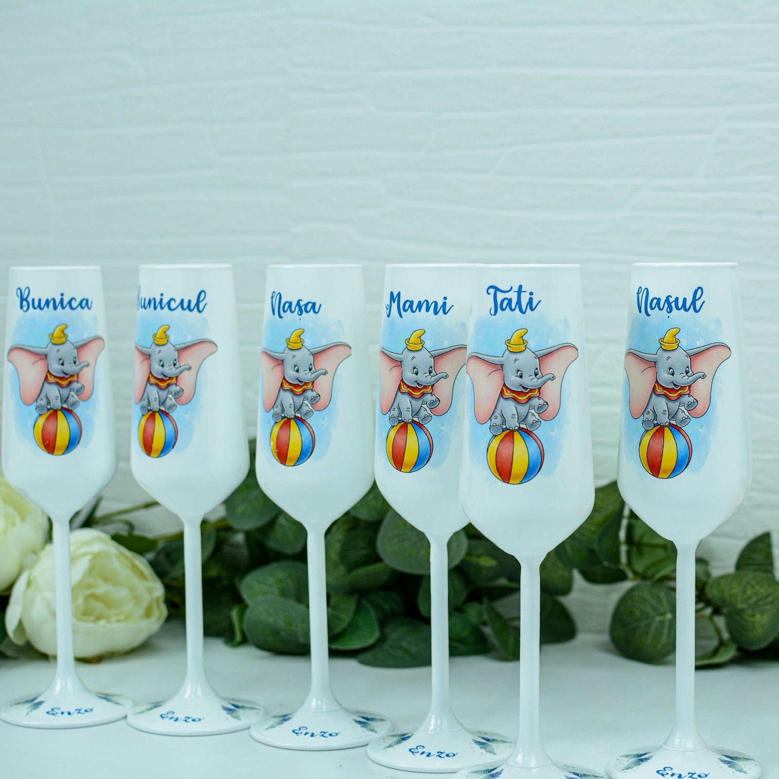 Pahare botez Elefantel Dumbo 2 RoHandWork