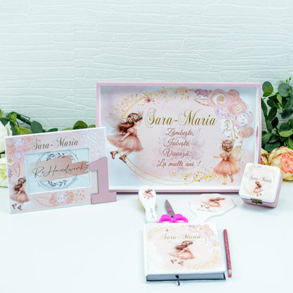 Set mot Zână delicată    - set tava taiere mot personalizat RoHandWork