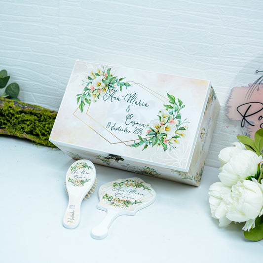 Cutie Amintiri personalizata medie pentru Nunta Cale RoHandWork