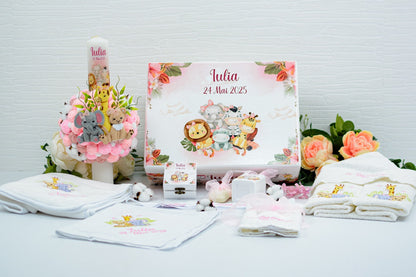 Set trusou botez animăluțe junglă fetiță RoHandWork