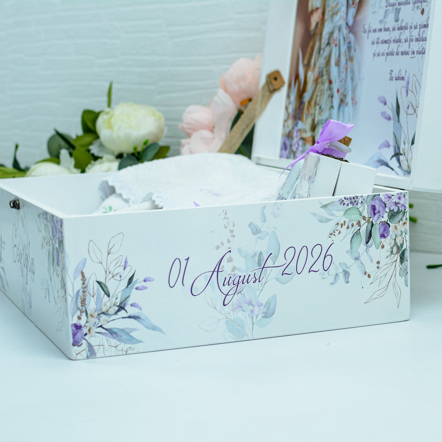Set Trusou Botez Zana cu flori RoHandWork