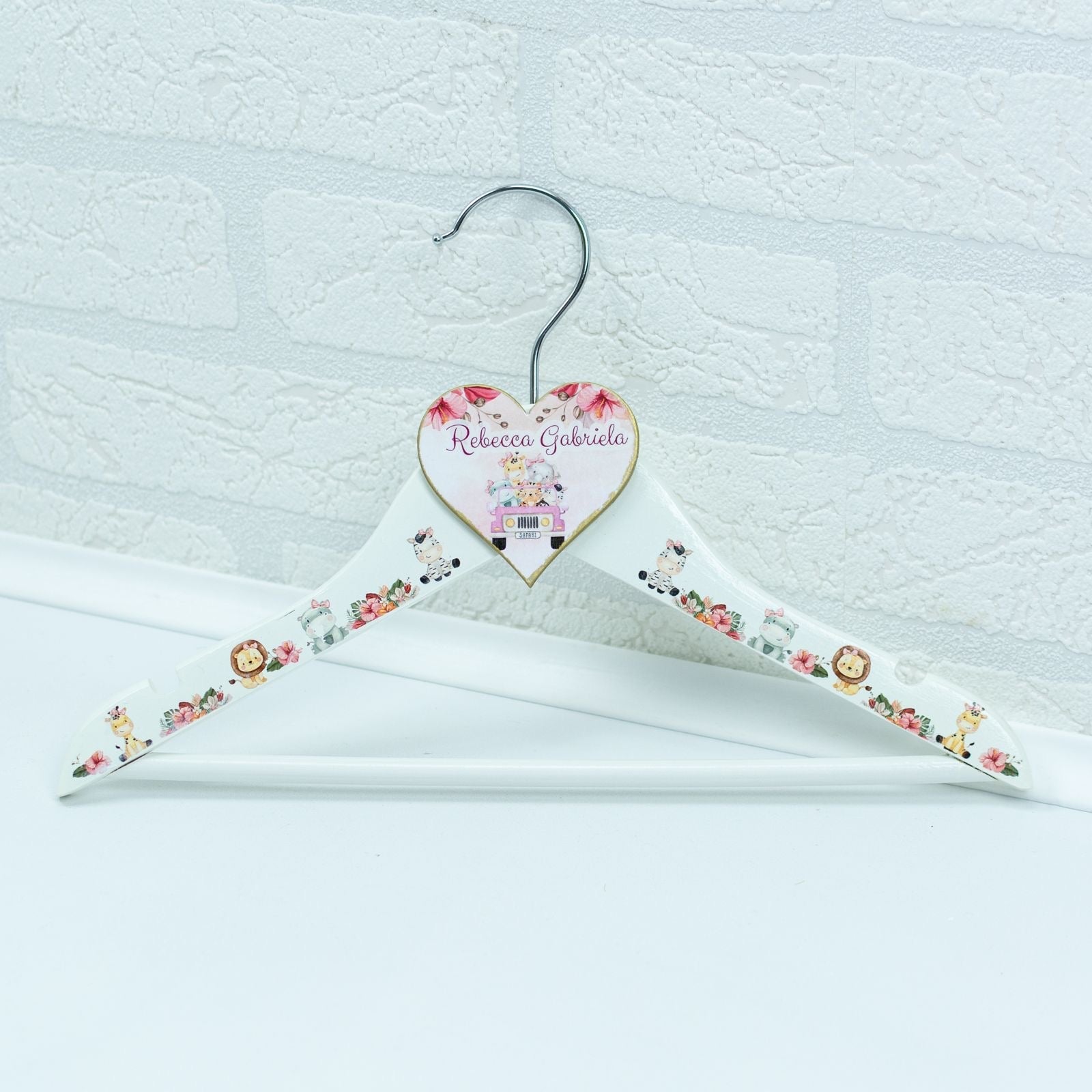 Umeras copil botez personalizat animăluțe în mașină fetiță RoHandWork