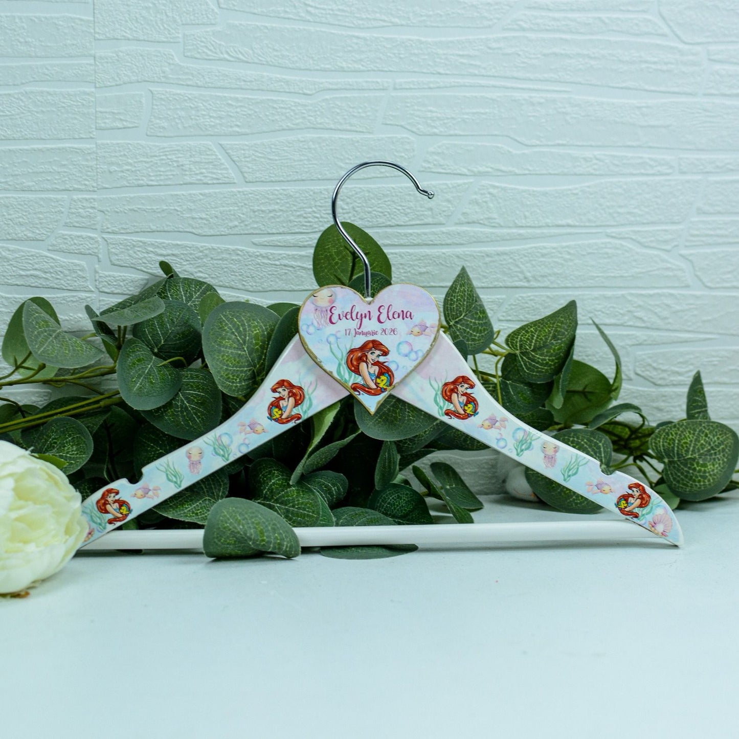 Umeras copil botez personalizat Mică Sirenă RoHandWork