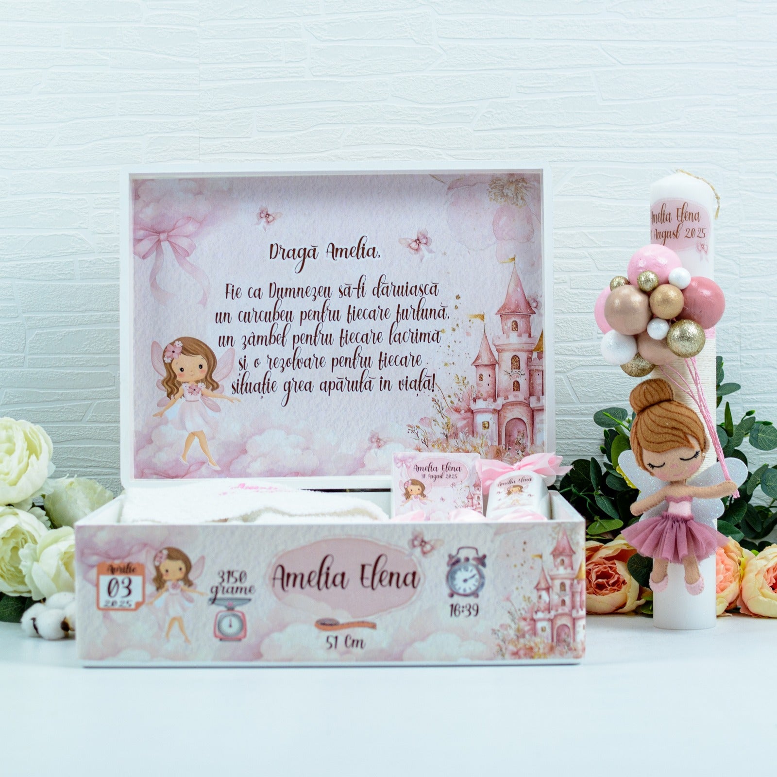Set trusou botez Zâna la castel RoHandWork