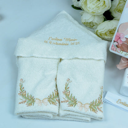 Set trusou botez Delicat Fetiță RoHandWork