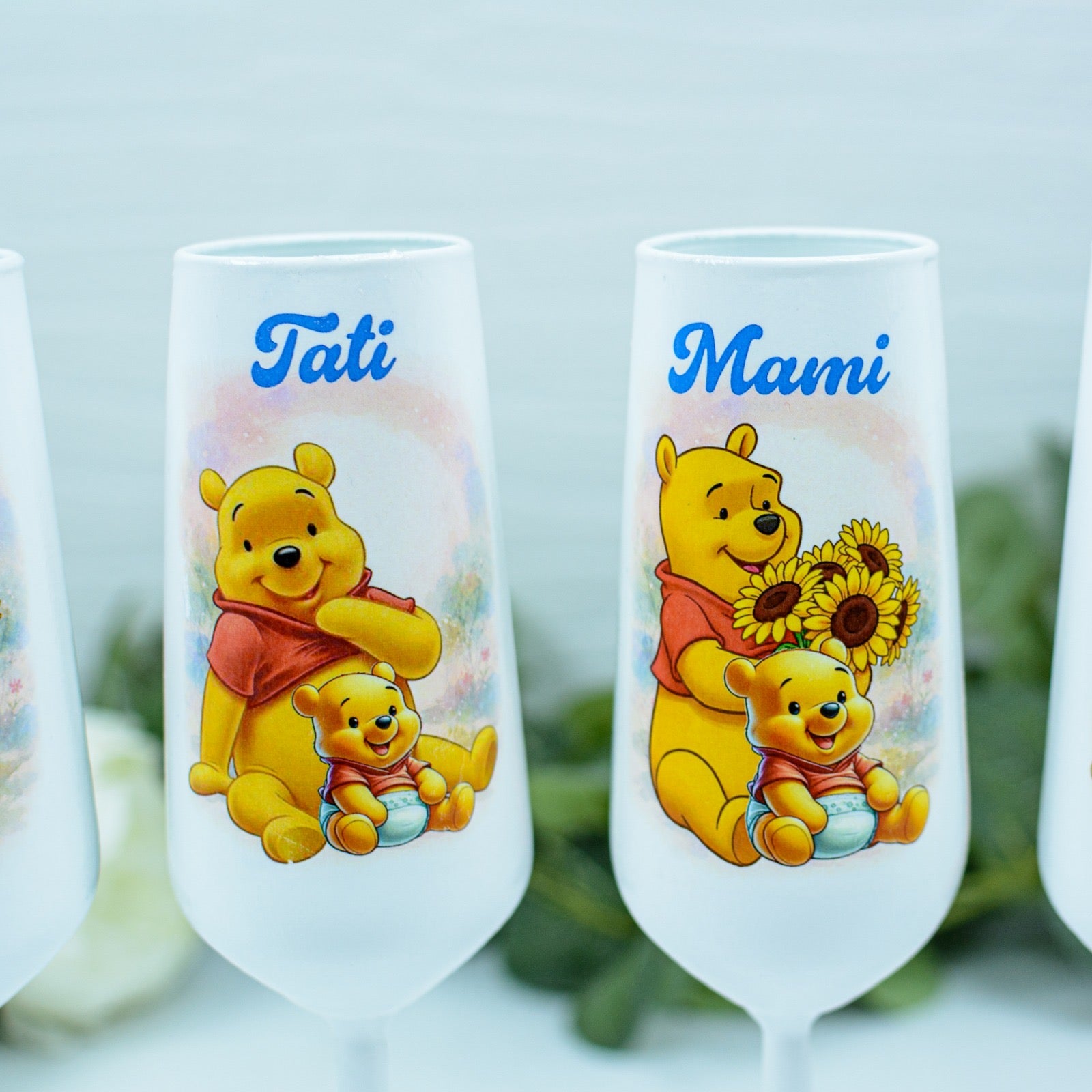 Pahare personalizate botez Winnie 3 RoHandWork