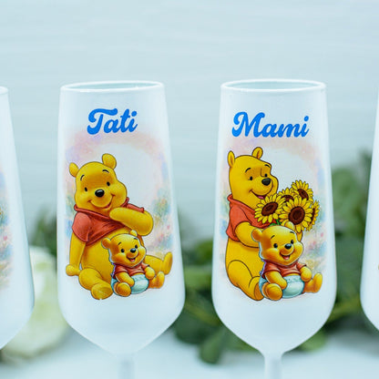 Pahare personalizate botez Winnie 3 RoHandWork