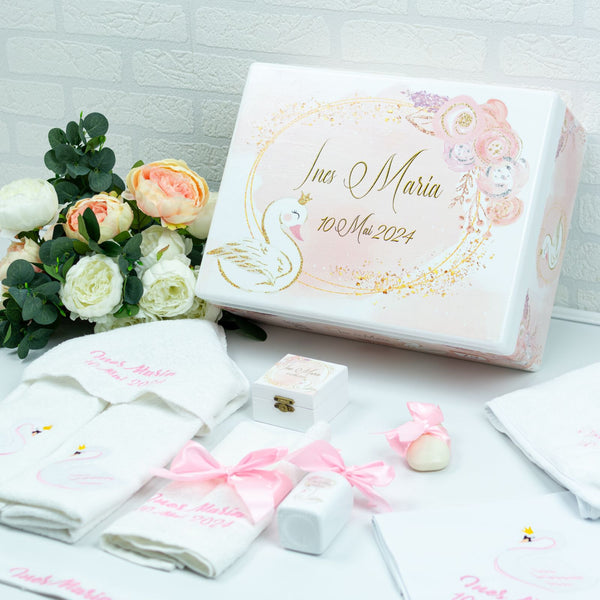 Set trusou botez Lebada Delicata - RoHandWork
