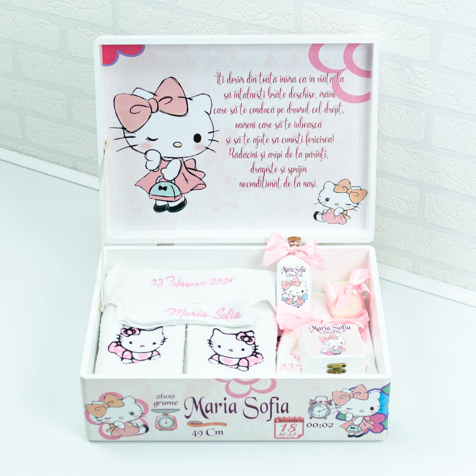 Set trusou botez Hello Kitty 1 RoHandWork