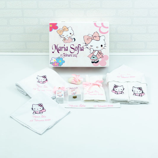 Set trusou botez Hello Kitty 1 - RoHandWork
