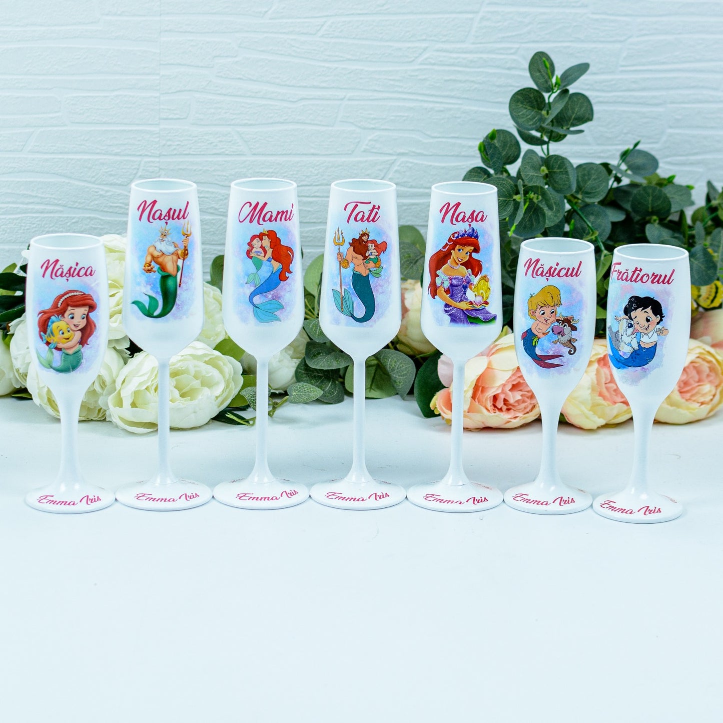 Pahare botez Ariel 2- personalizate 