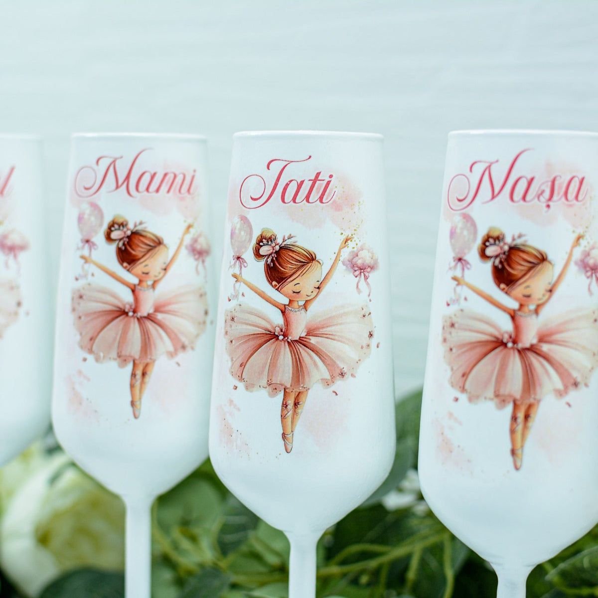 Pahare botez balerina 2 RoHandWork pahare personalizate 
